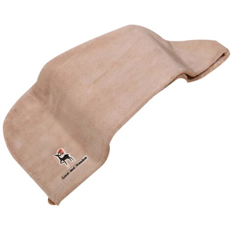 Serviettes en microfibre pour cheveux, turbans pour cheveux, ultra absorbantes - Kaki