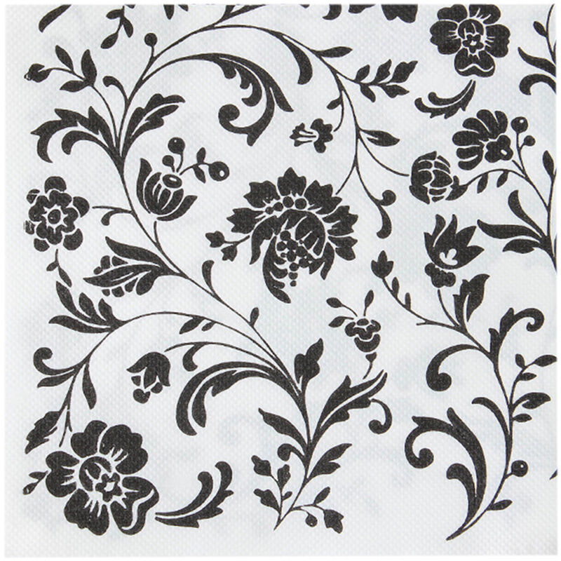 Serviettes en papier à motifs floraux, 60 pièces, jetables, idéales pour les goûters, les dîners d'été, les mariages, les anniversaires, les fêtes