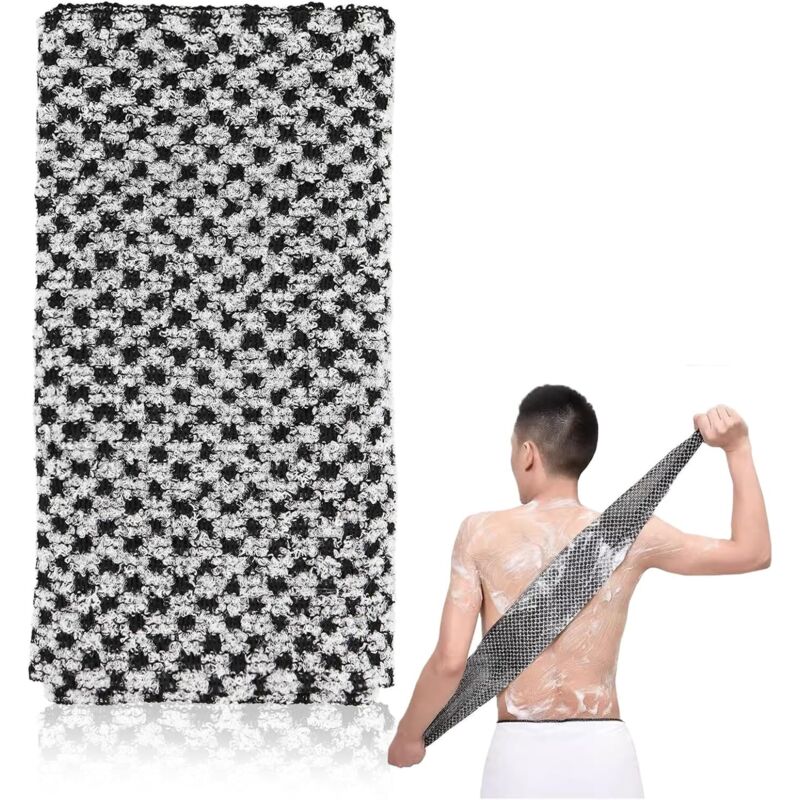 Serviettes Exfoliantes Japonaises, Serviette de Douche, Gommage du Japonais, Brosse Corps pour Homme Femme Douche, Lavage Dos