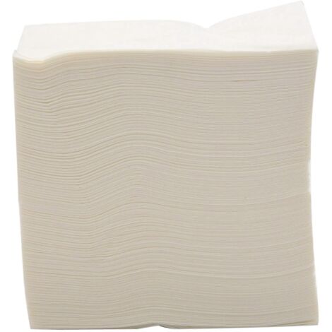 Serviettes jetables effet lin pour invités (blanches, 100)