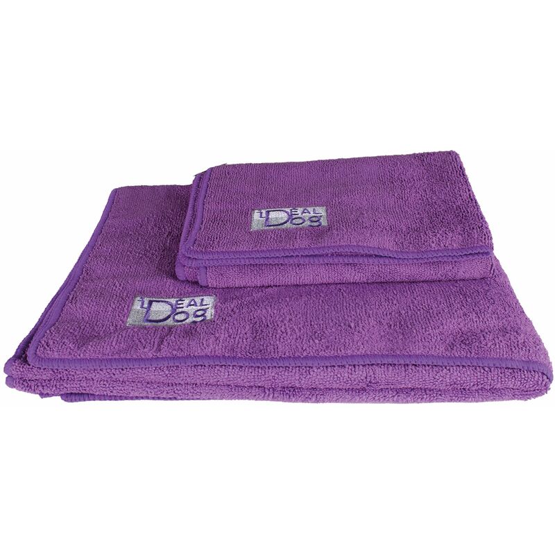 Chadog - Serviettes Microfibre violettes IdealDog - Grand modèle