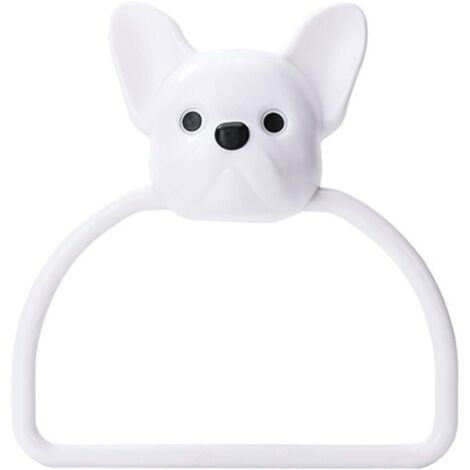 serviettes mural pour salle de bain motif petit chien ABS