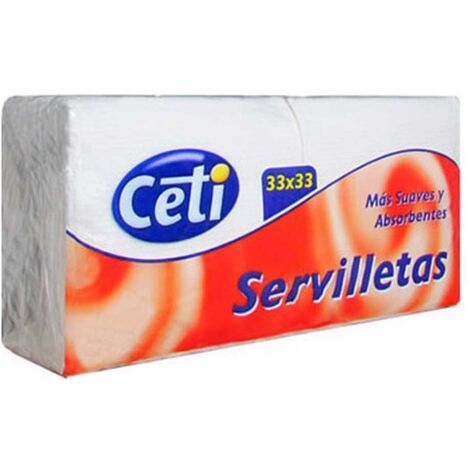 SERVILLETA CETI BLANCA 140 UD NICE DUPLO 33X33 (1 CAPA)
