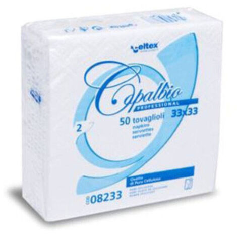 Servilleta de papel 2V Capalbio Blanco Pz 50 Celtex