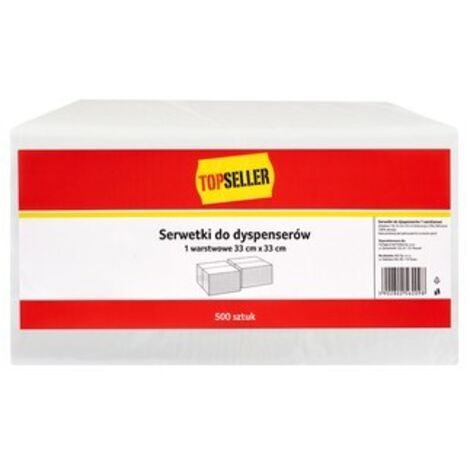 Servilletas TGE/TOPS para dispensadores, 1 capa plegada 1/8, 33 cm x 33 cm, 500 unidades.