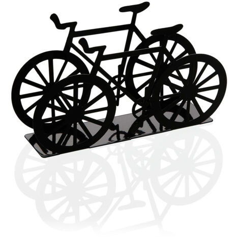 SERVILLETERO BICICLETA METALICO NEGRO VERSA