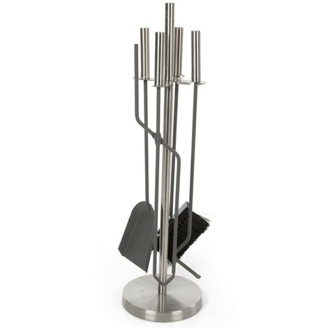 Serviteur de cheminée 5 Outils Design moderne et épuré idéal Loft