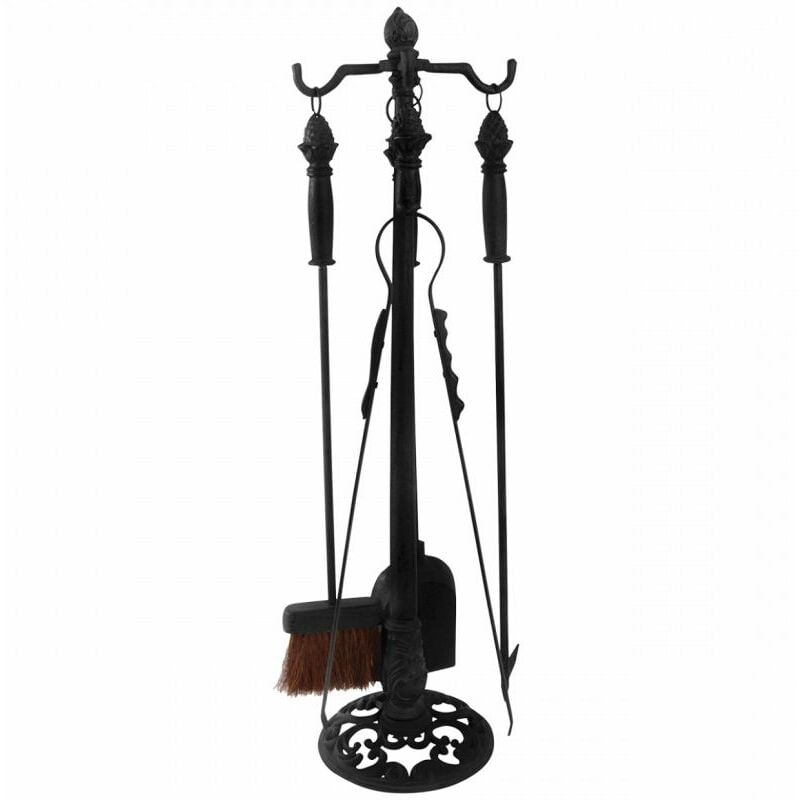 Outils Et Nature - Serviteur de cheminées 4 pièces en fonte