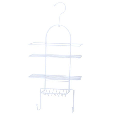 Serviteur de douche 53x25x10.6 cm. acier blanc - MSV