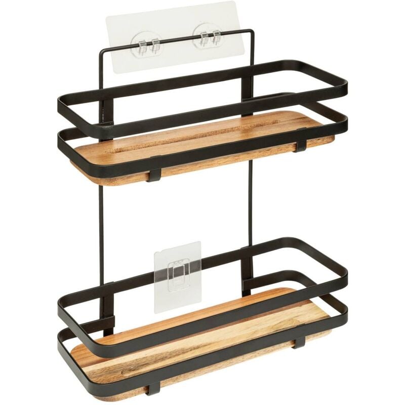 Serviteur de douche blackacia 2 niveaux en acacia - 5five