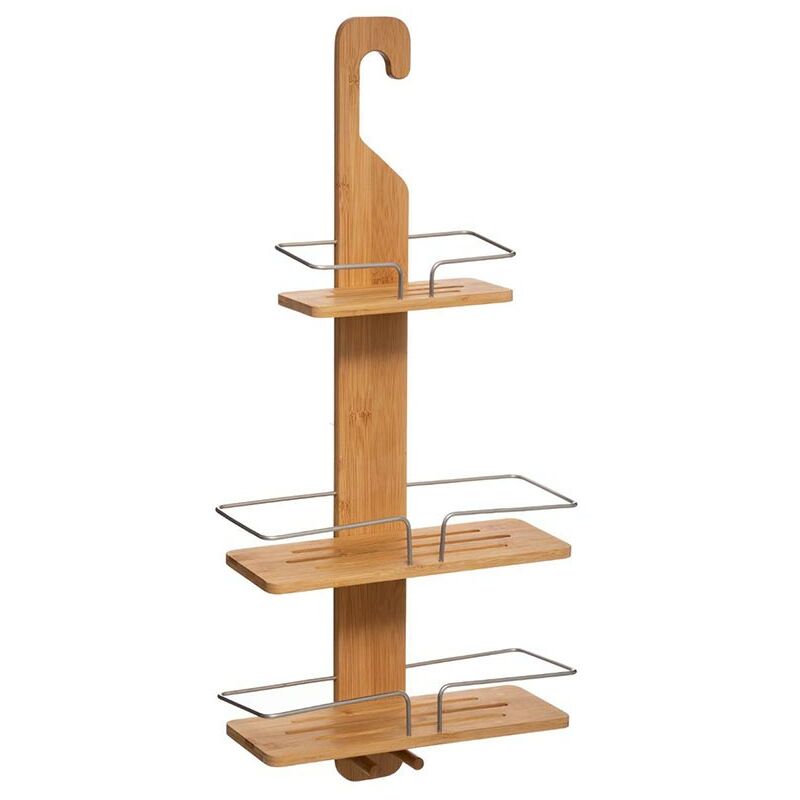 Serviteur de douche à suspendre 3 niveaux en bambou Silumen