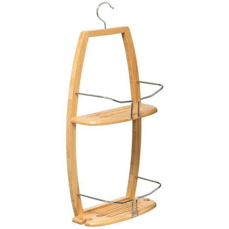 Serviteur douche 2 niveaux bambou - Beige