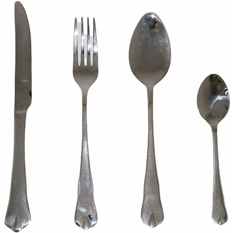 Servizio completo di posate per tavola 12 persone set da72 in acciaio inox18/10 forchetta cucchiaio coltello
