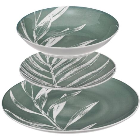 Servizio da tavola da 18 pezzi green h vert - Sg secret de gourmet