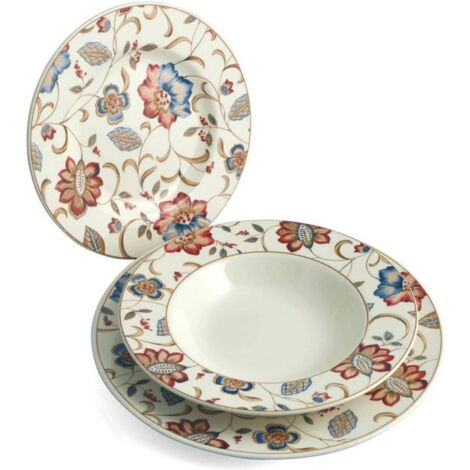 Servizio piatti da tavola 18 pezzi earthenware jacobean