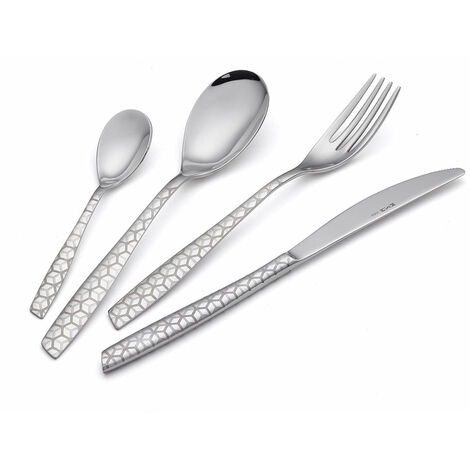 Servizio Set di Posate 24 pezzi in Acciaio Inox Eme Elevene Exa