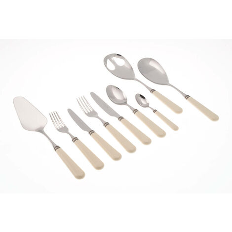 Servizio Set di Posate 75 Pezzi in Acciaio Inox Rivadossi Sandro Mistral Avorio