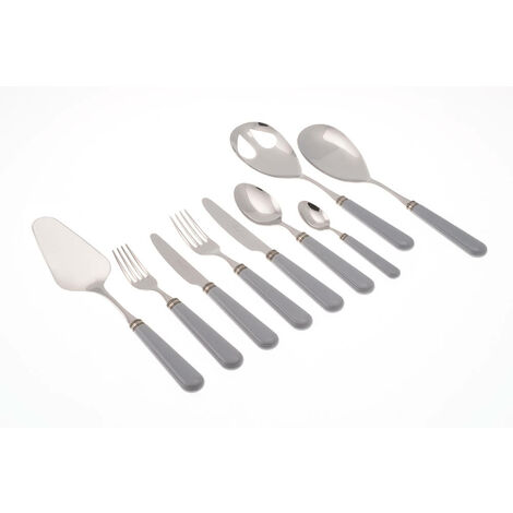 Servizio Set di Posate 75 Pezzi in Acciaio Inox Rivadossi Sandro Mistral Grigio