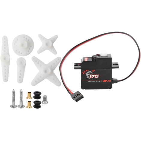 Servo numérique 17g en plastique pour voiture RC 1/18, avion et robot haute vitesse