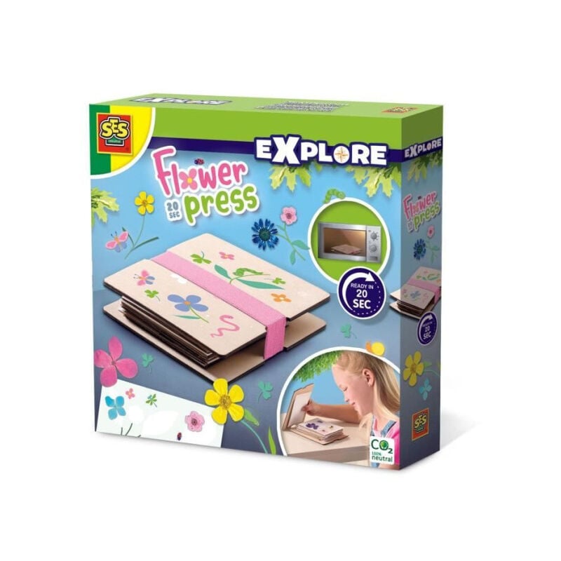 Presse-fleur 20 sec. - Loisirs créatifs - SES CREATIVE - Presse les plus belles fleurs pour des créations élégantes.