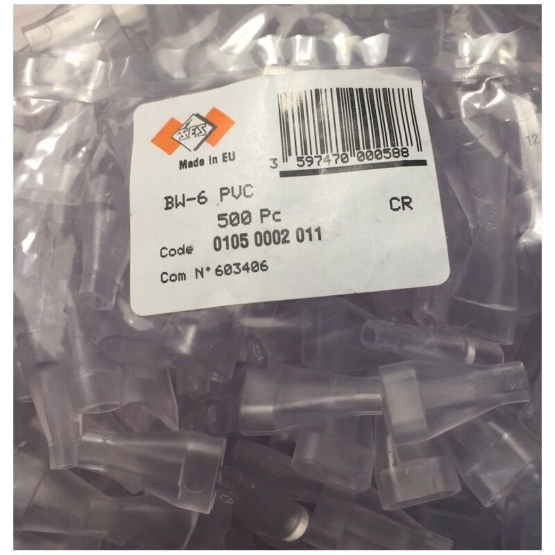 

Ses Sterling 01050002011 - 500 x Caps BW-6 de PVC - transparente
