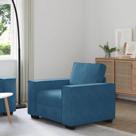 Sessel Blau 60 cm Samt vidaXL