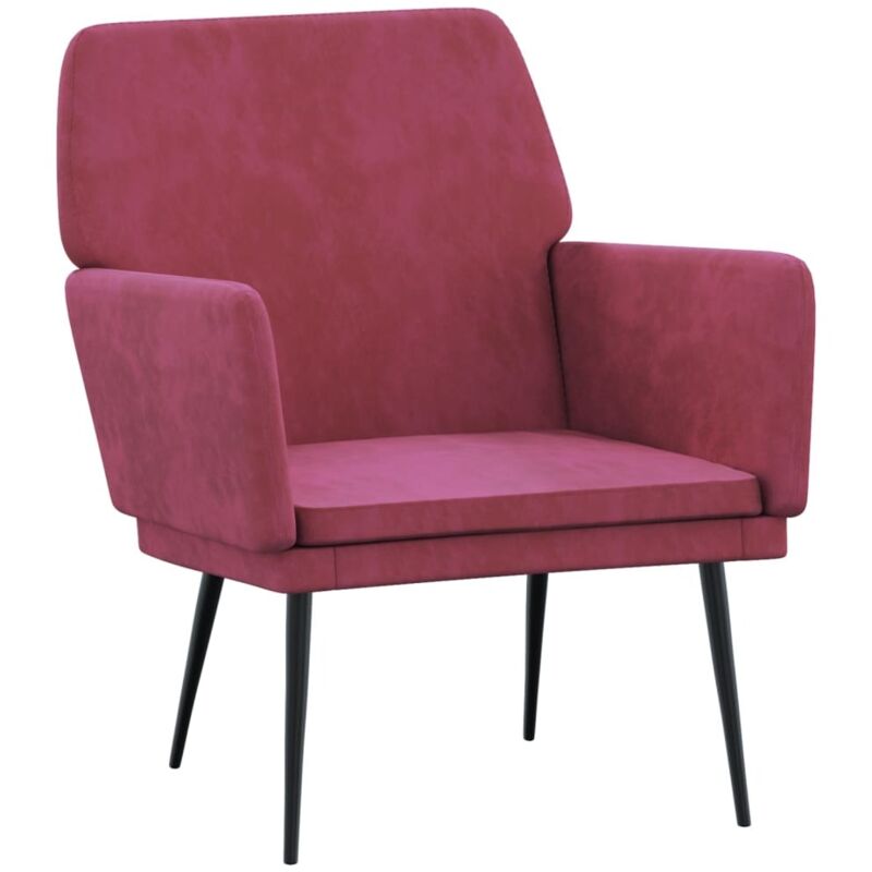 Sessel Weinrot 62x79x79 Cm Samt Vidaxl