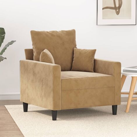 Sessel Braun 60 cm Samt vidaXL