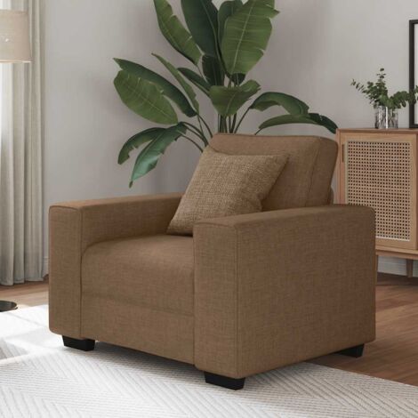 Sessel Braun 60 cm Stoff vidaXL