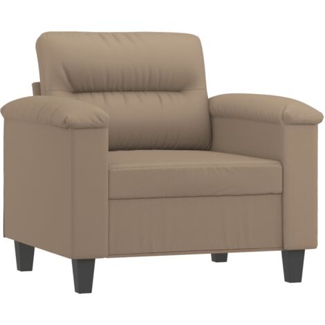Sessel Cappuccino-Braun 60 cm Kunstleder vidaXL
