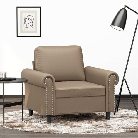 Sessel Cappuccino-Braun 60 cm Kunstleder vidaXL240714