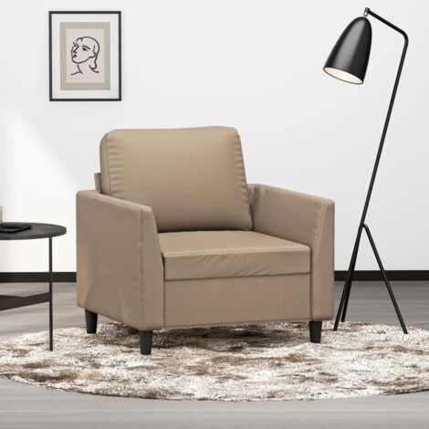 Sessel Cappuccino-Braun 60 cm Kunstleder vidaXL82175