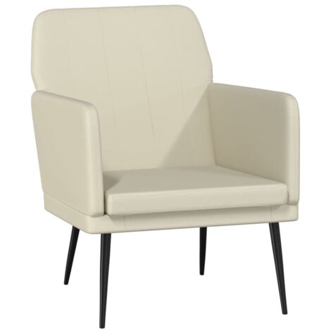 Sessel Creme 61x78x80 cm Kunstleder vidaXL