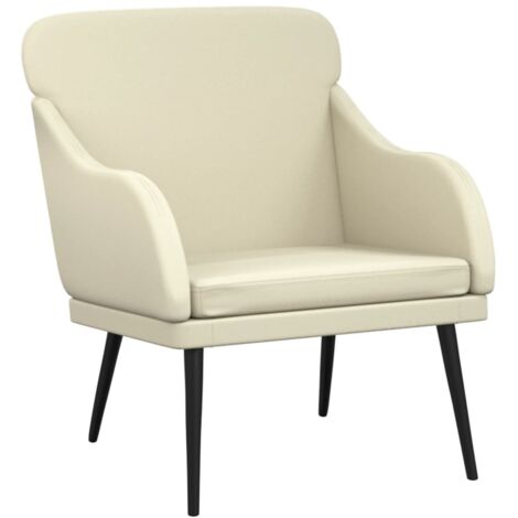 Sessel Creme 63x76x80 cm Kunstleder vidaXL