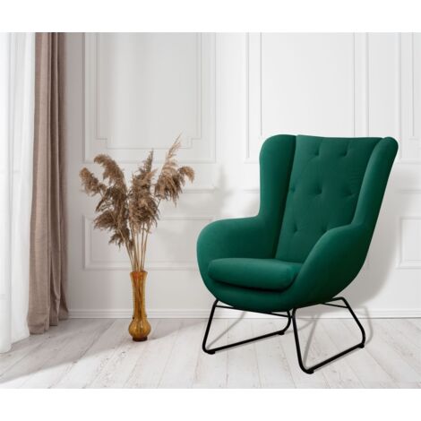 Sessel Designersessel ARTEMIS in Stoff Kronos Grün