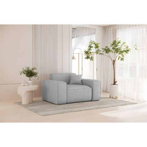 Sessel Designersessel CELES PREMIUM in Stoff Artico Hellgrau