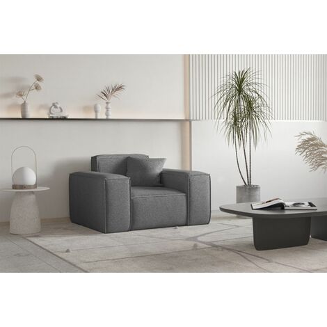 Sessel Designersessel CELES PREMIUM in Stoff Ascot Bukla Graphit
