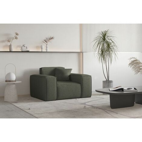 Sessel Designersessel CELES PREMIUM in Stoff Ascot Bukla Moosgrün