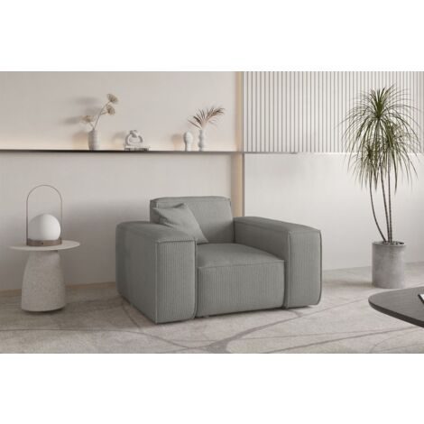 Sessel Designersessel CELES PREMIUM in Stoff Scala Grau
