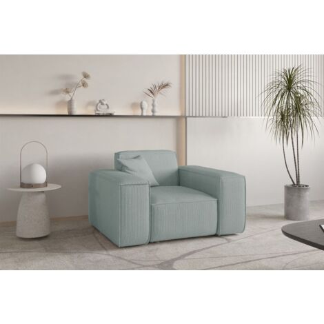 Sessel Designersessel CELES PREMIUM in Stoff Scala Saphirblau