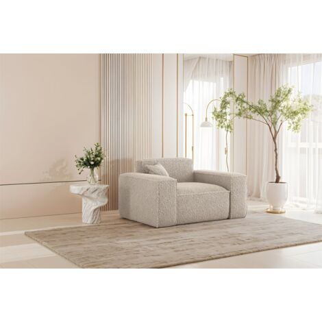 Sessel Designersessel CELES PREMIUM in Stoff Sven Cappuccino