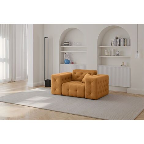 Sessel Designersessel CHANTAL in Stoff Moly Orange