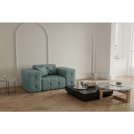 Sessel Designersessel CHANTAL in Stoff Opera Velvet Saphir