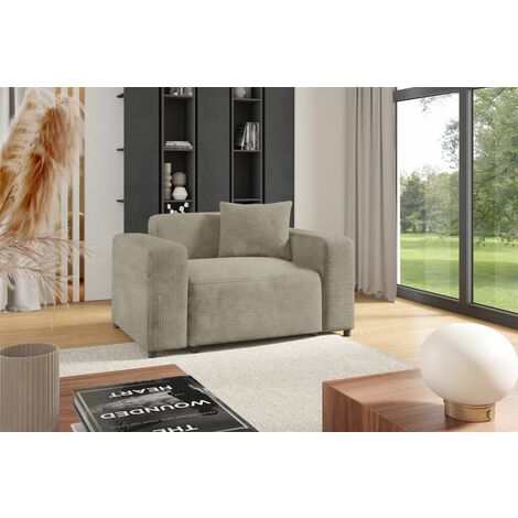 Sessel Designersessel MEGAN in Stoff Poso Beige