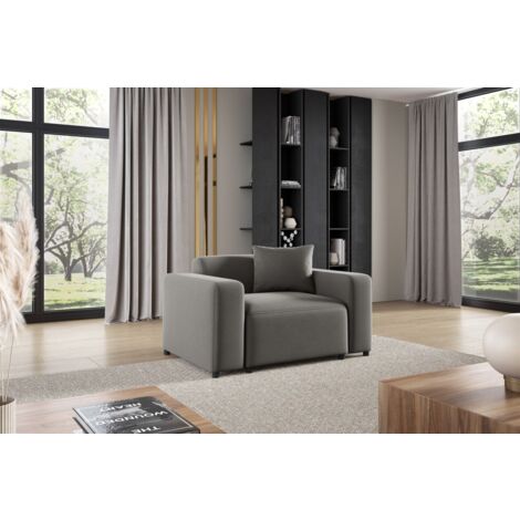 Sessel Designersessel MEGAN in Stoff Salvador Grau