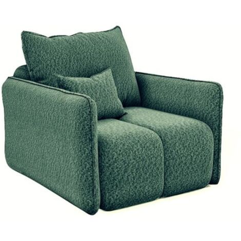 Sessel Designersessel MORGANO Stoff Abriamo Dunkelgrün