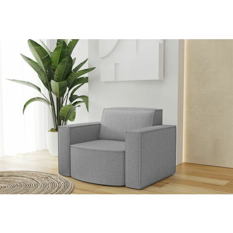 Sessel Designersessel PALMA in Stoff Ascot Taupe