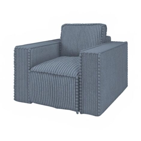 Sessel Designersessel VAJANA Stoff Tilia Azurblau