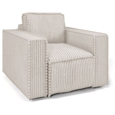 Sessel Designersessel VAJANA Stoff Tilia Creme