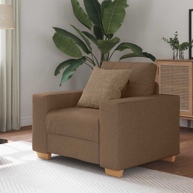 Sofa-sessel Braun 60 Cm Stoff Vidaxl
